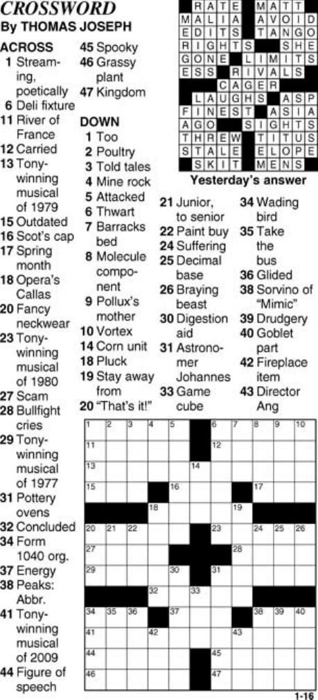 Jan 16 2024 Crossword State Journal Com   65a5f59b345d4.preview 