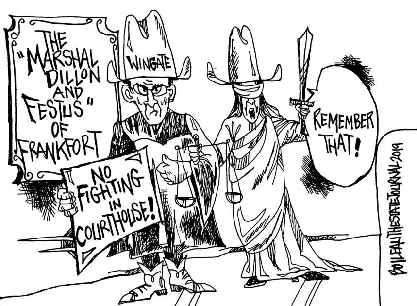 Cartoon No Fighting In Franklin County Courthouse Opinion State Journal Com