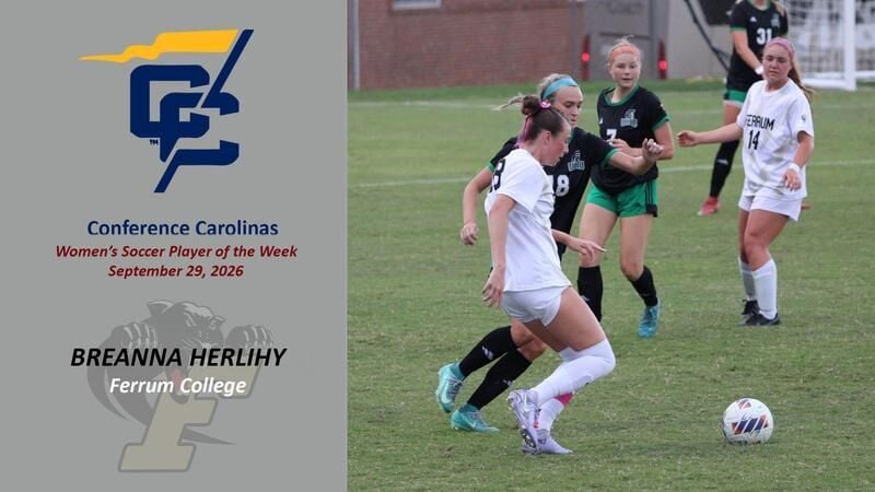 Herlihy Named Conference Carolinas Player of the Week