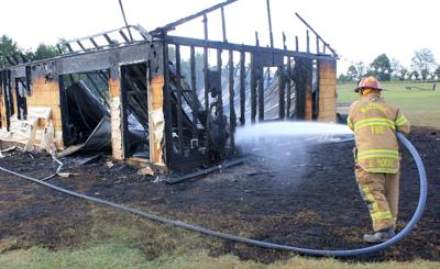 Brown Farms Drive shed fire