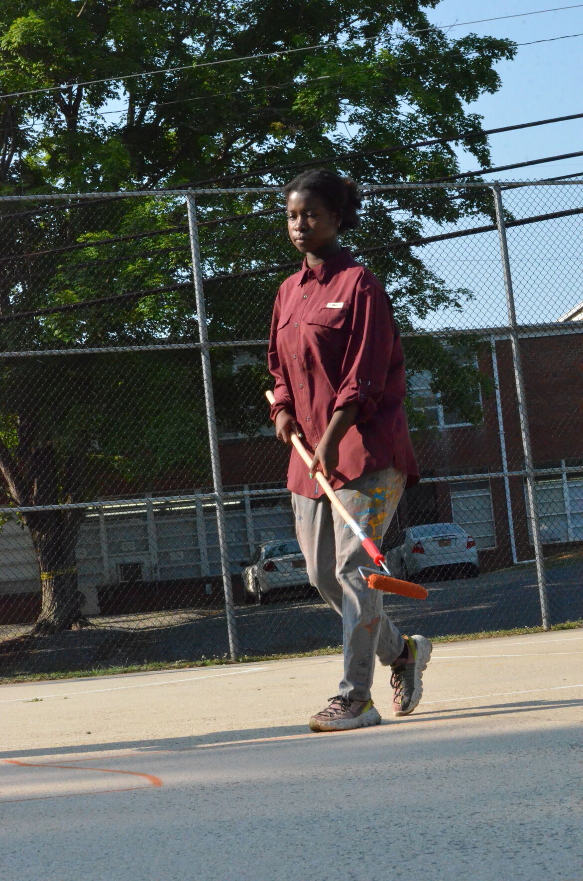 WATCH NOW Garfield Park basketball court a canvas for artist