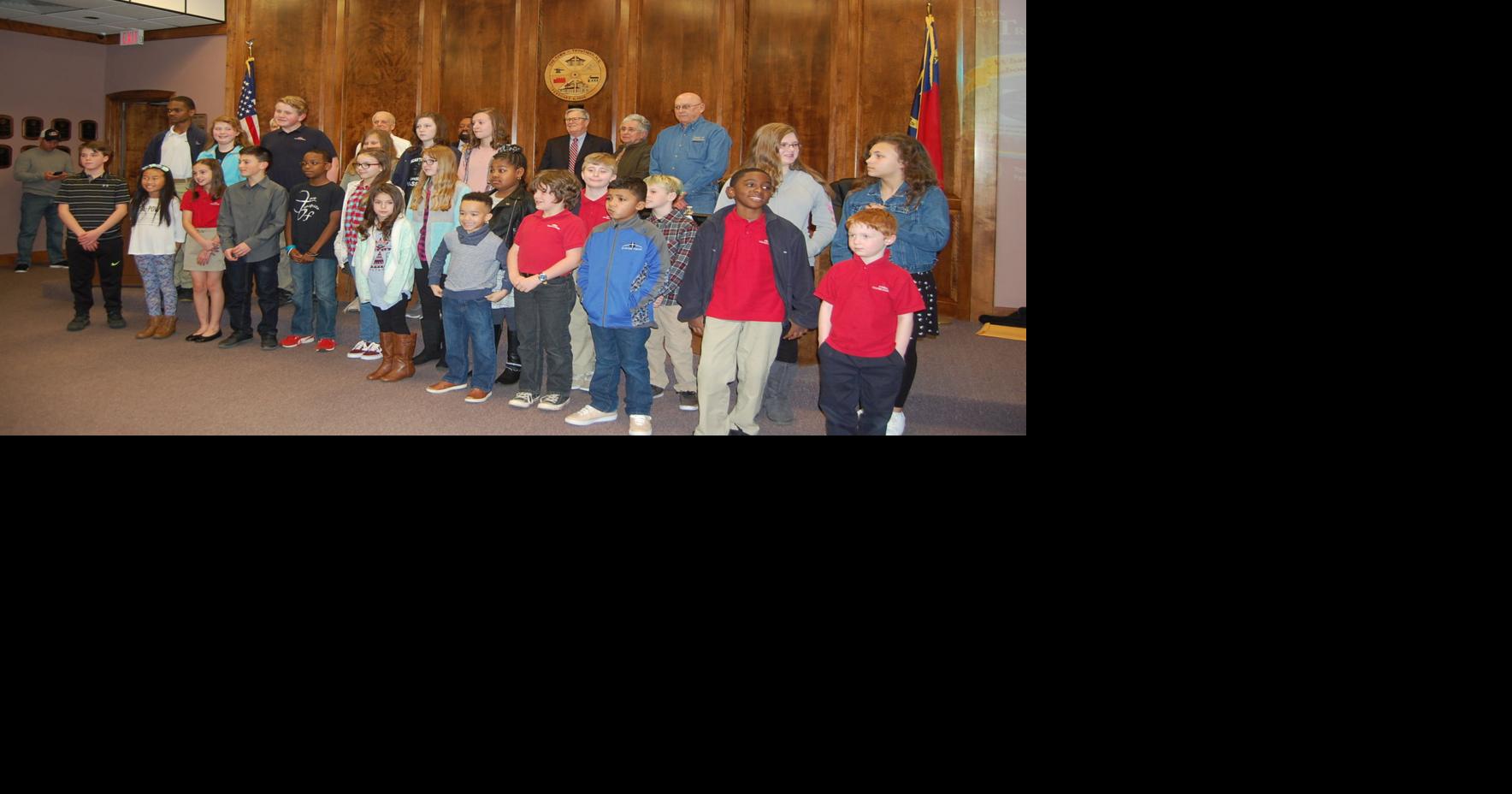 PHOTO Iredell Charter Academy students honored by Town of Troutman
