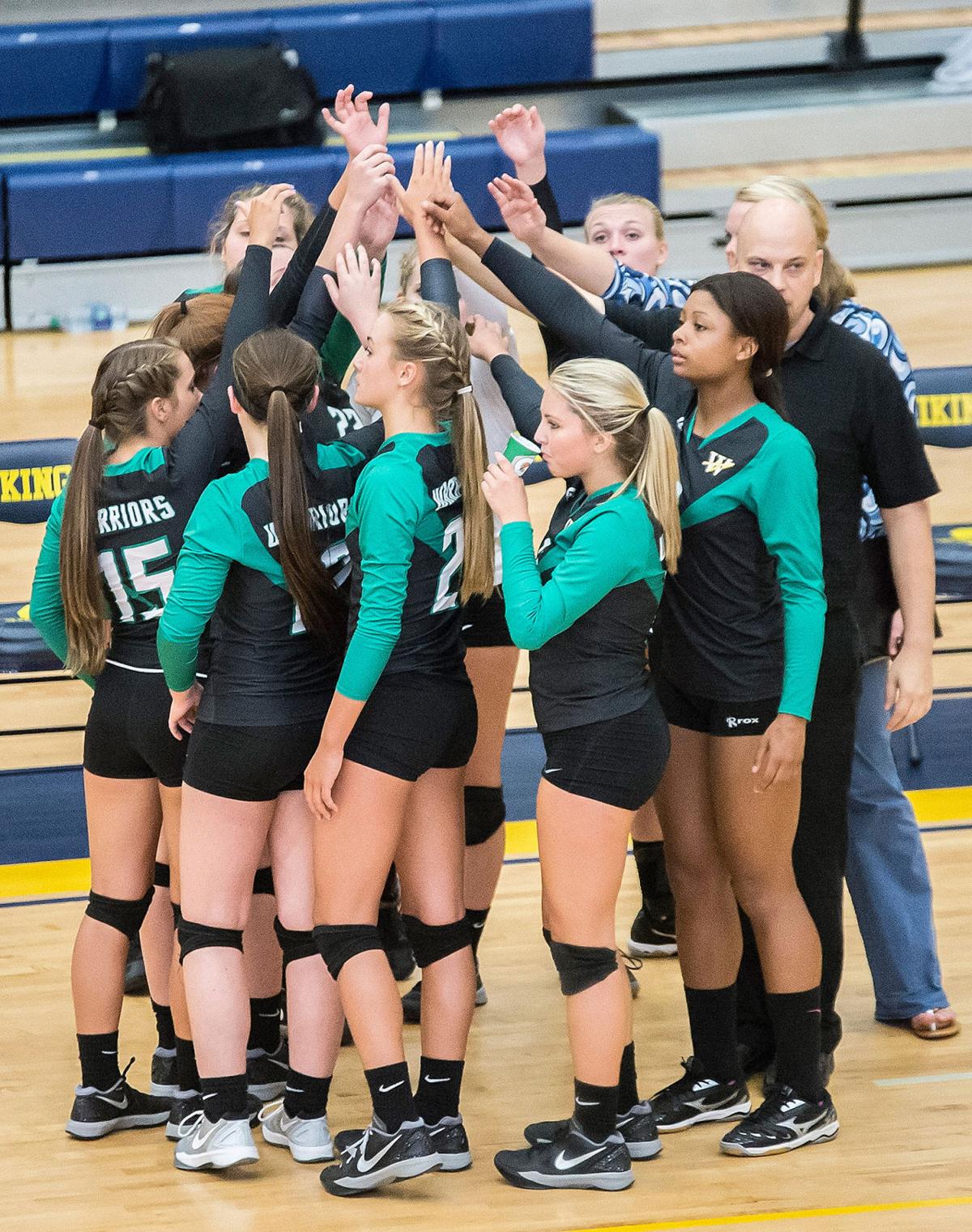 HIGH SCHOOL VOLLEYBALL Streaking West Iredell hands South Iredell
