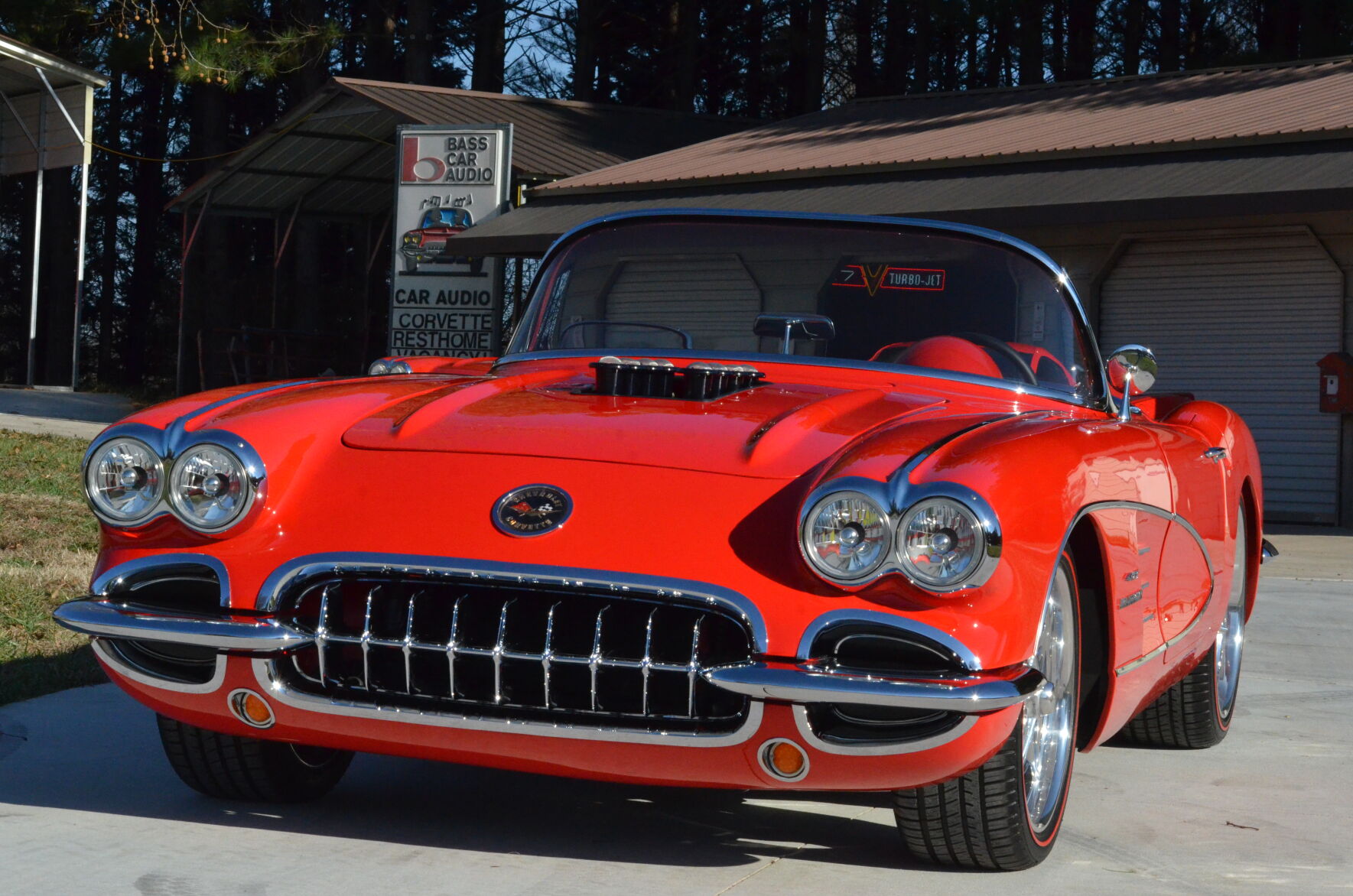 Jerry Lyndon's 1959 Chevrolet Corvette he customized.