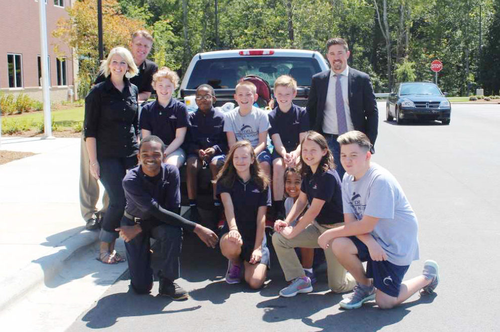 PHOTO Iredell Charter students, Town of Troutman team up to help