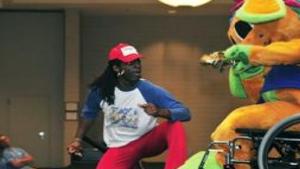 Camp Goers Get Special Visit From Tv Characters News - blox music dance monkey