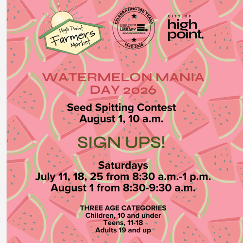 The 2026 Watermelon Mania Seed Spitting Contest is on August 1!