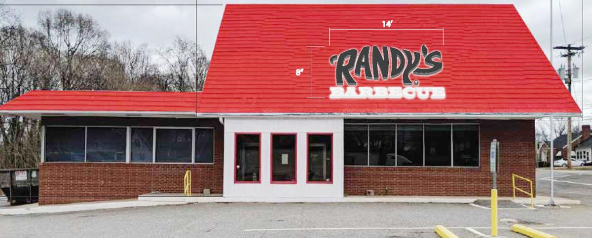 What's the sign at the new Randy's Barbecue going to look like? | News