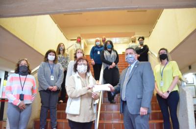 Clerk of Court office making a nearly $1 000 donation to Iredell