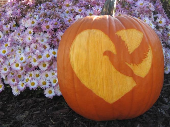 Pumpkin with Carved Logo