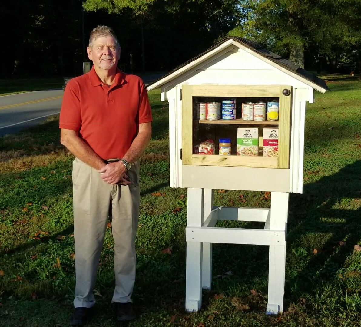 Midway Methodist Church members built The Community Sharing Box