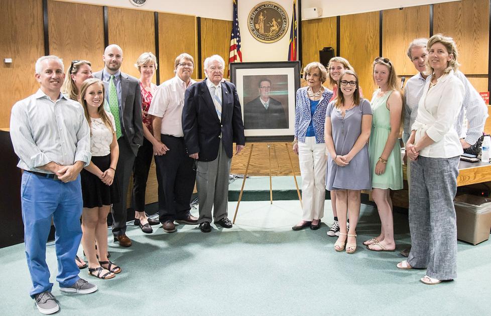 Portrait of late Iredell Superior Court Judge Chris Collier unveiled