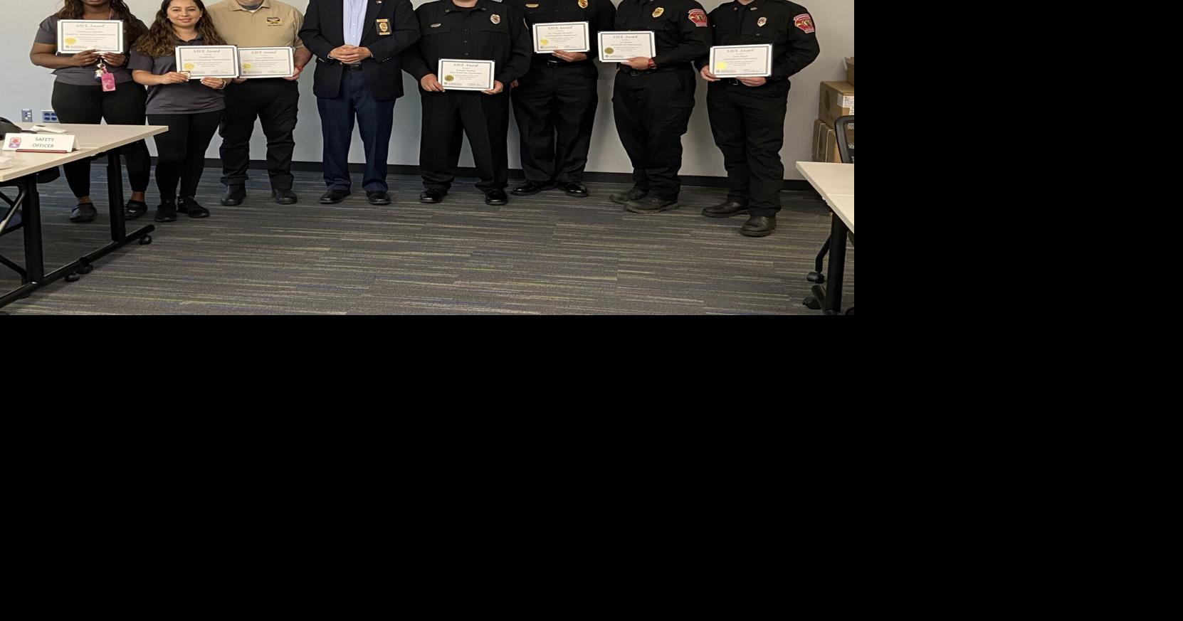 Team effort: First responders recognized for saving a life