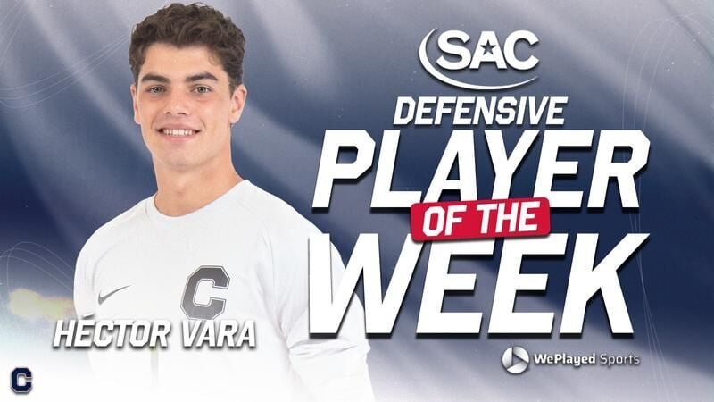 Vara Named SAC Men’s Soccer Defensive Player of the Week