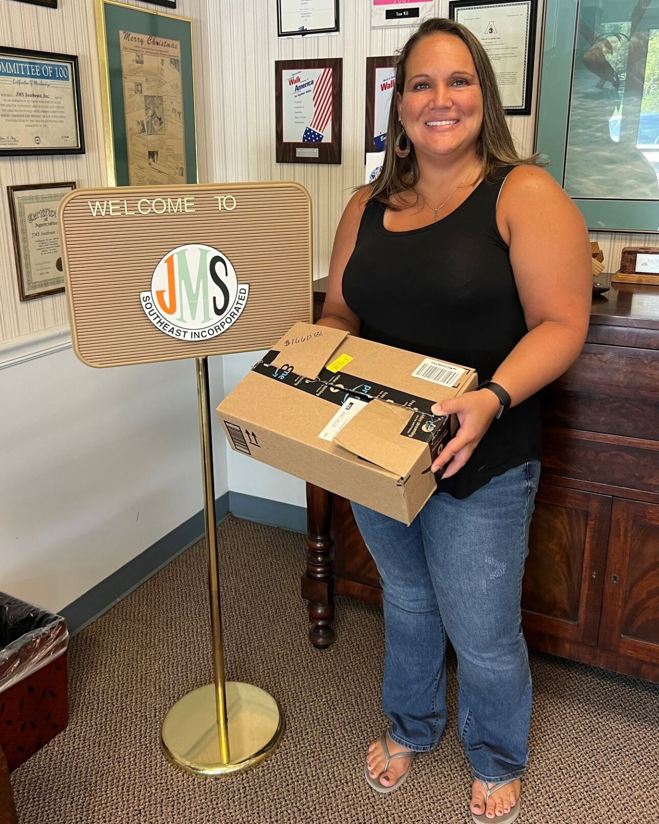 JMS Southeast employees make donation to Iredell Hospice