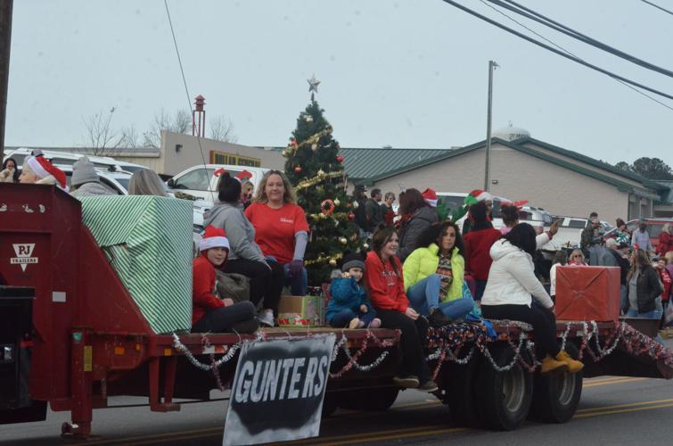 Harmony Christmas parade features floats, tractors and a few sheep
