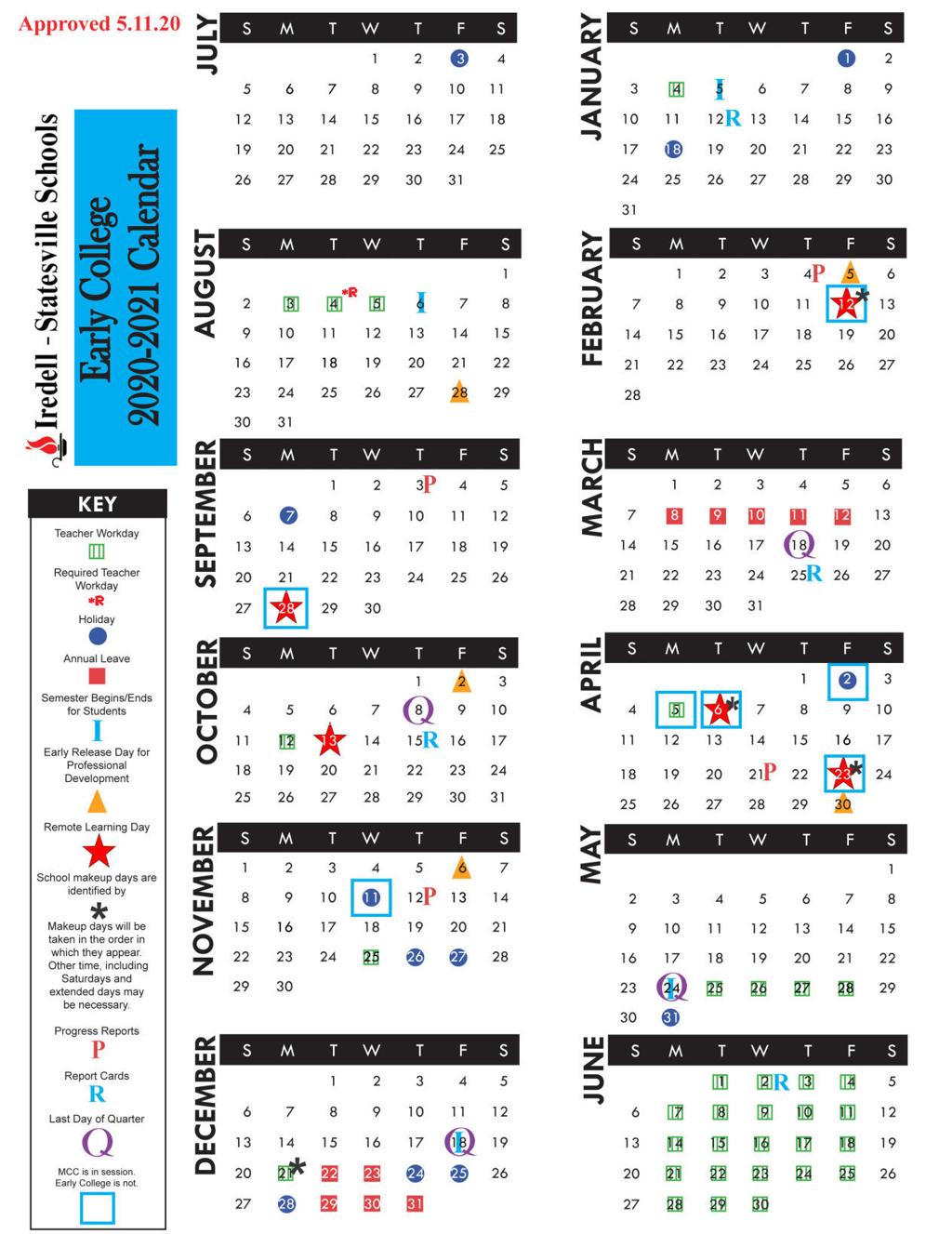 I Ss Board Of Education Approves School Calendar Student Return To Class Aug 17 Latest Headlines Statesville Com