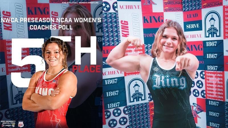 King Women’s Wrestling Ranked Fifth in NWCA Preseason Poll