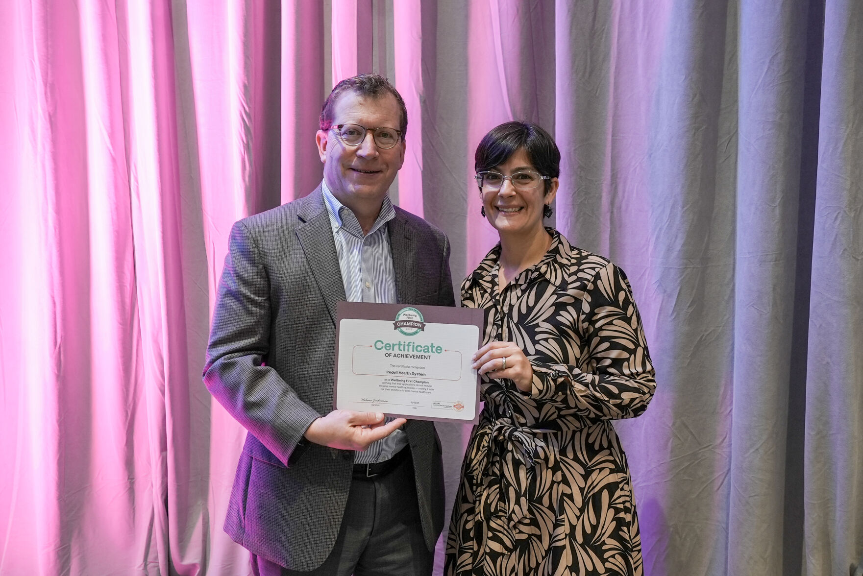 Iredell NC Health System recognized as Wellbeing First Champ