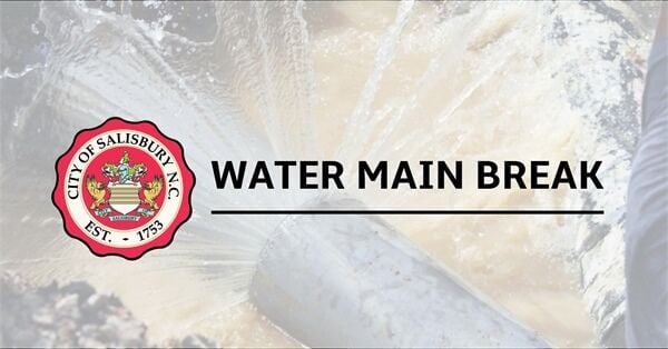 Water Main Break and Traffic Alert