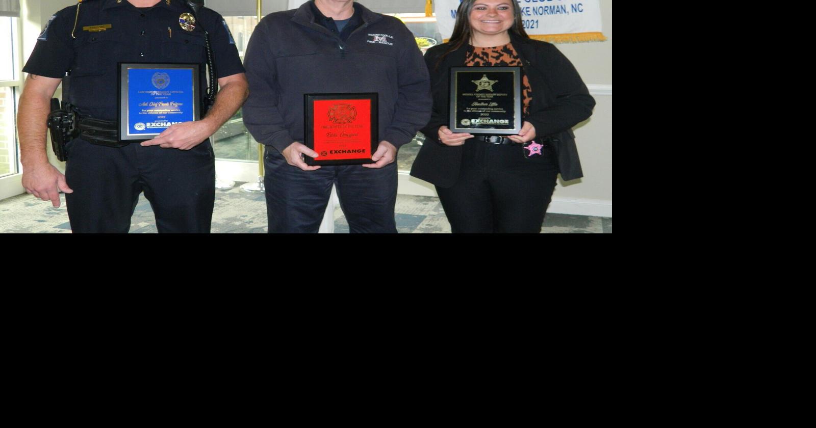 MooresvilleLake Norman Exchange Club honors firefighter and officers