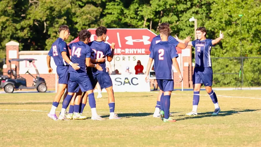 Men’s Soccer Claims Best Start in Program History with 2-0 Victory at Lenoir-Rhyne