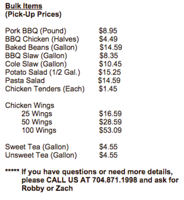 Click HERE to see an enlarged version of the menu.