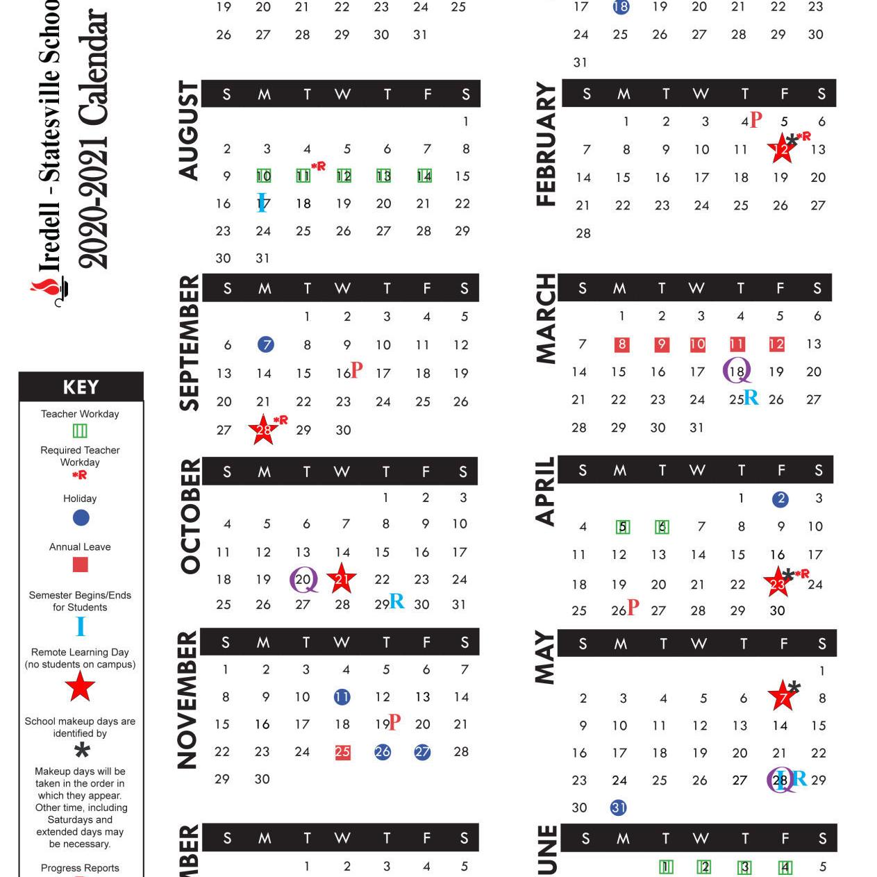 I Ss Board Of Education Approves School Calendar Student Return To Class Aug 17 Latest Headlines Statesville Com Iredell Statesville School Calendar 2022