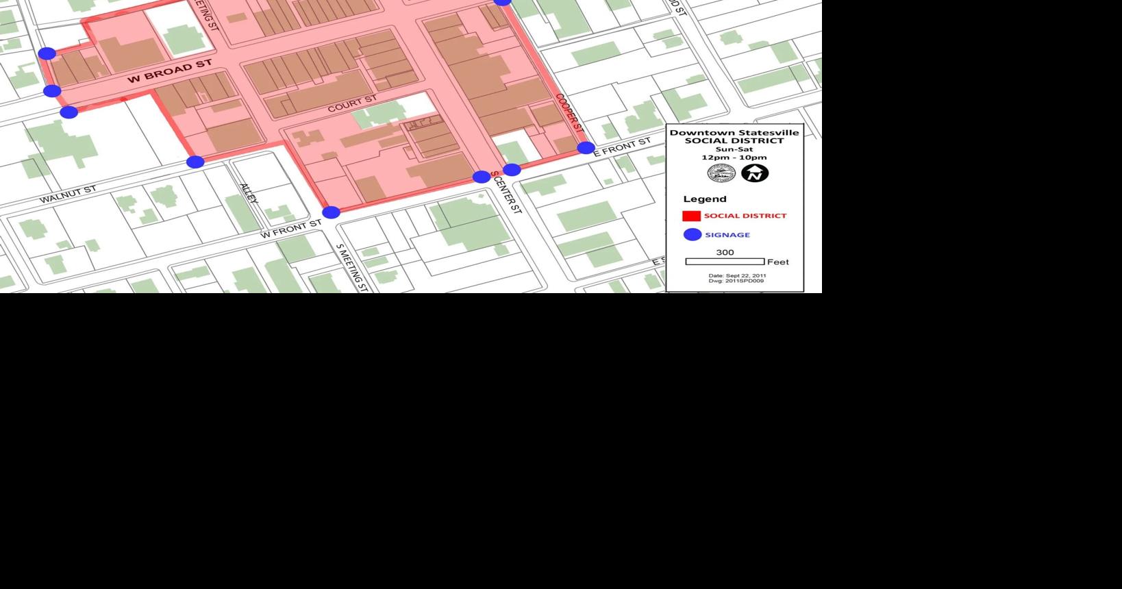 Downtown Statesville Social District to open