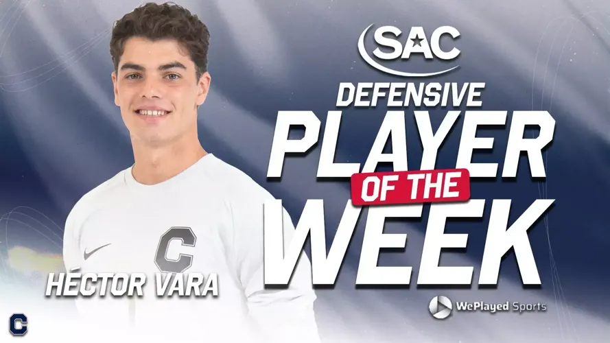 Vara Named SAC Men’s Soccer Defensive Player of the Week