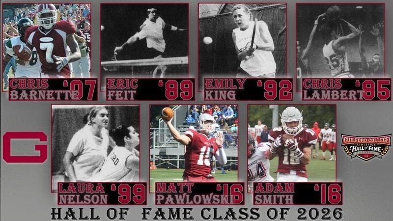 Seven Guilford Greats Selected As 57th Class To Athletics Hall of Fame