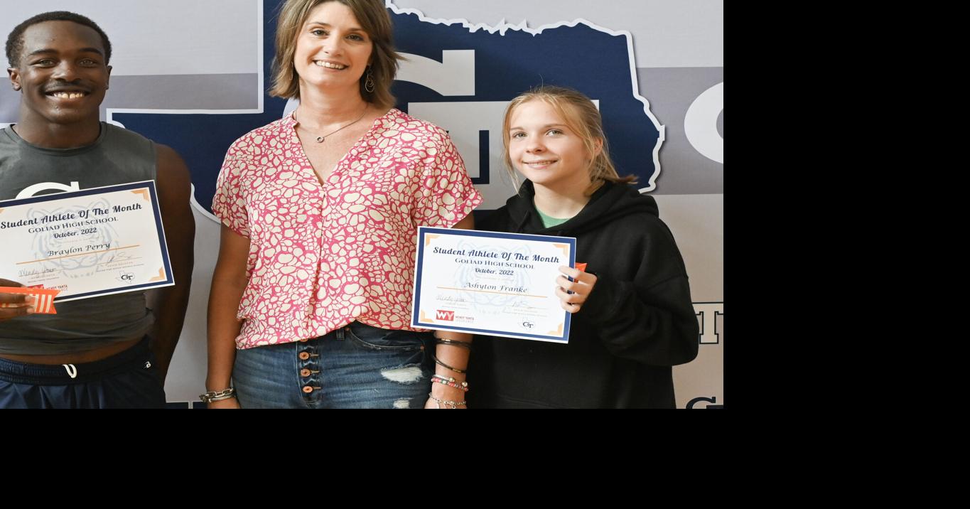 Goliad ISD student athletes of the month Sports stexasnews com