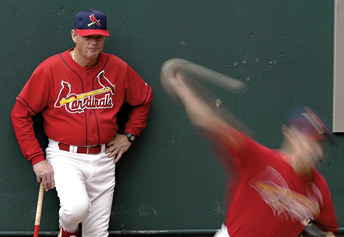 Pitcher Matt Morris, of the St. Louis Cardinals,, winds up for a