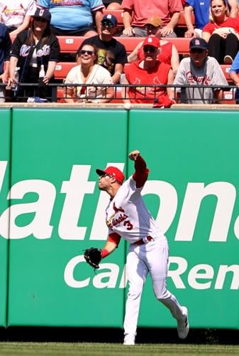 Los Angeles Angels shortstop Gio Urshela (10) throws out St. Louis  Cardinals' Dylan Carlson (3) at first in the sixth inning of a baseball  game on Wednesday May 3, 2023, in St.