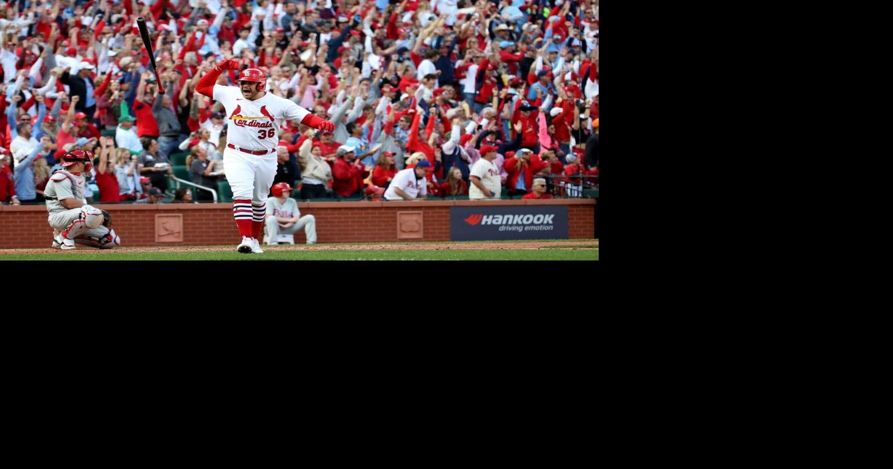 Photo: St. Louis Cardinals Juan Yepez Hits Home Run - SLP2023051812 