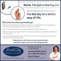 SOUTH CITY HEARING & AUDIOLOGY - Ad from 2024-10-20