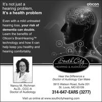 SOUTH CITY HEARING & AUDIOLOGY - Ad from 2024-10-13