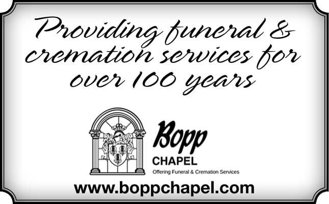 BOPP CHAPEL - Ad from 2025-01-05