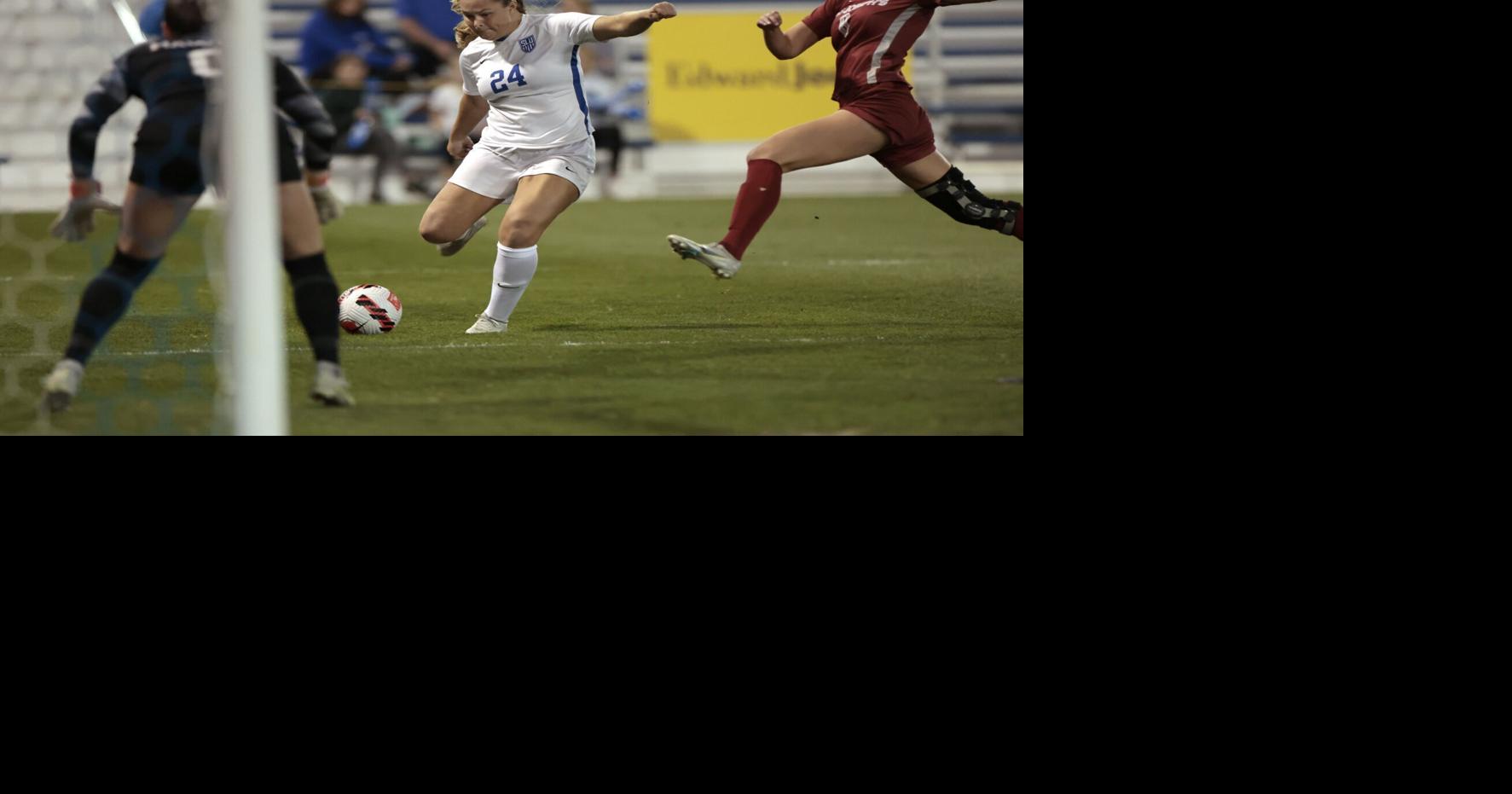 SLU women's soccer scores on two PKs to reach A10 title game