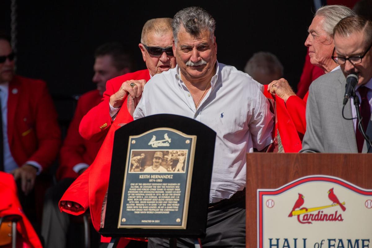 How is Cardinals great Keith Hernandez not in team's Hall of Fame?