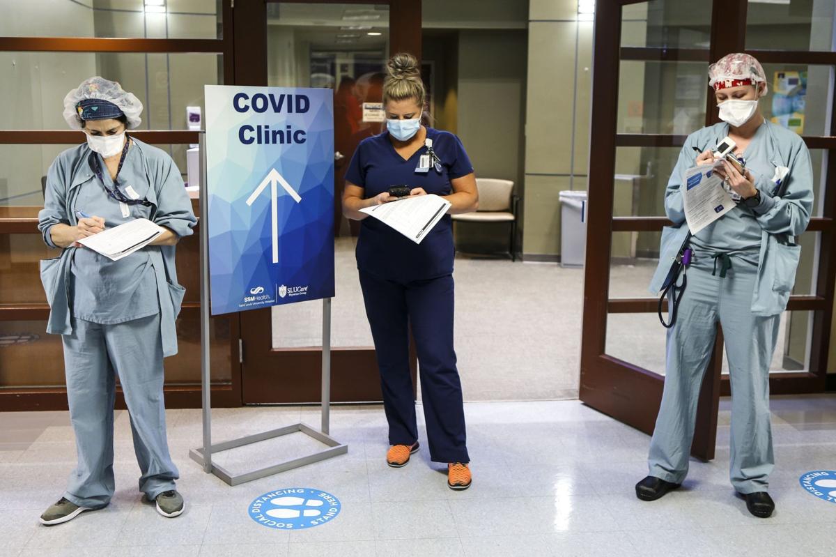 Staff receive COVID-19 vaccinations at SSM Health Saint Louis University Hospital