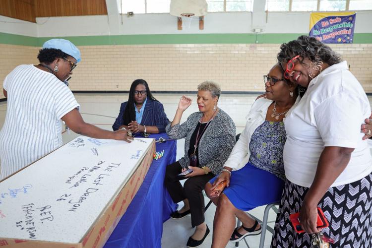 Danforth Elementary School alumni walk through school one last time before closure