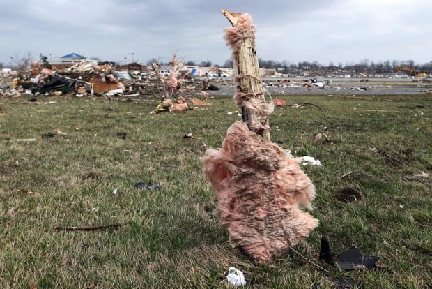 Harrisburg Tornado Aftermath-Insulation
