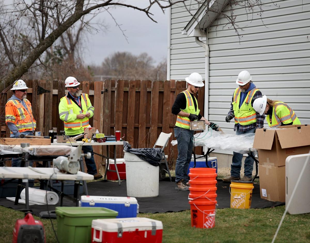 Testing for radiation under homes in Florissant