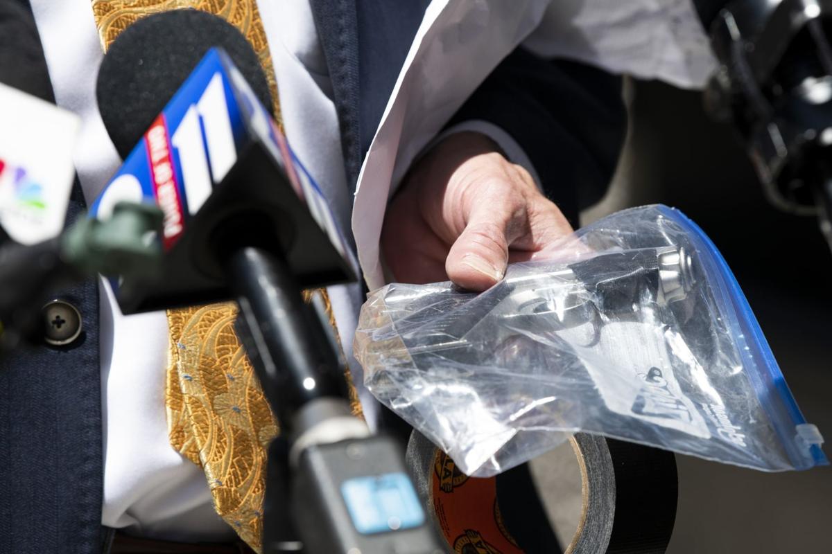 Watkins turns over McCloskey hand gun to law enforcement
