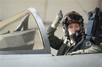 Stler Who Became Air Force's First Female Fighter Pilot Promoted To 