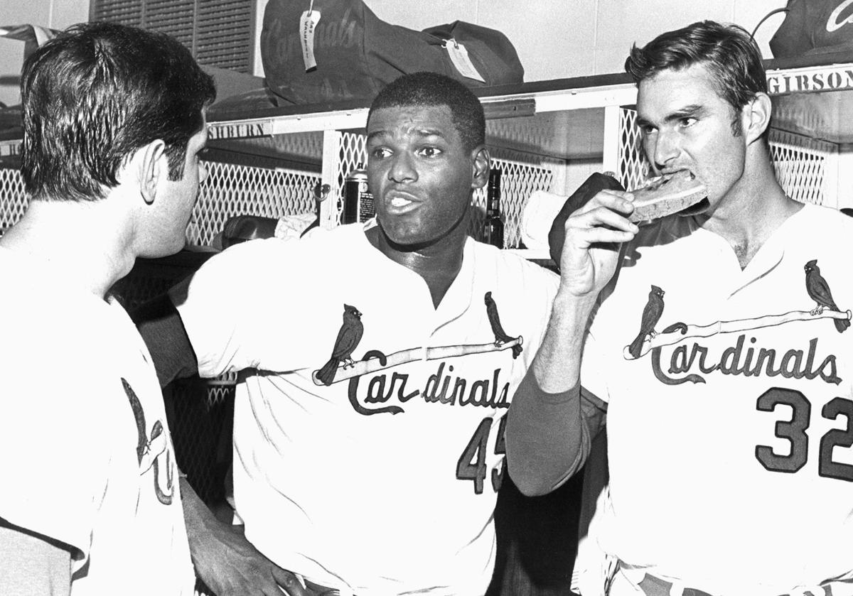 St. Louis Cardinals - 50 years ago today, Bob Gibson threw his first  complete game of the 1968 season. Making his third start of the year, Gibson  struck out 8 batters, but