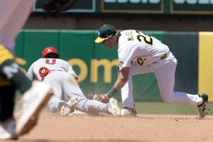 MLB: St. Louis Cardinals at Athletics