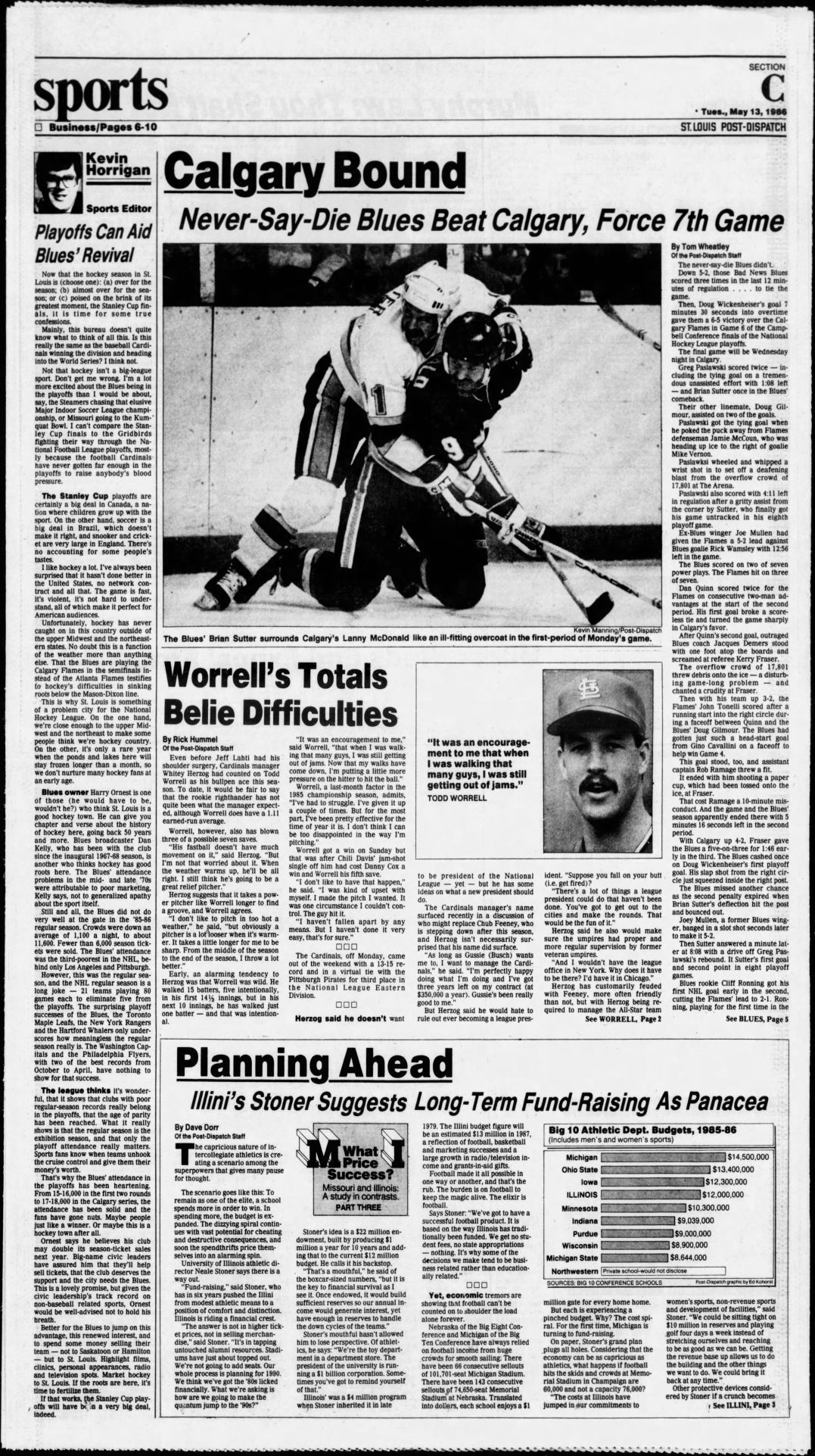 May 13, 1986: St. Louis Blues&#39; &quot;Monday Night Miracle&quot; | Post-Dispatch Archives | www.semadata.org