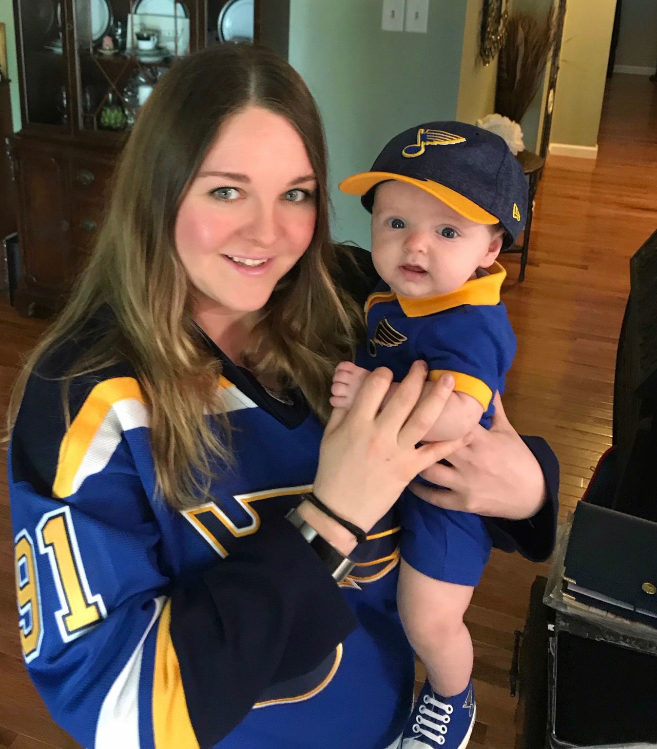 The Blues baby is back. His parents say 